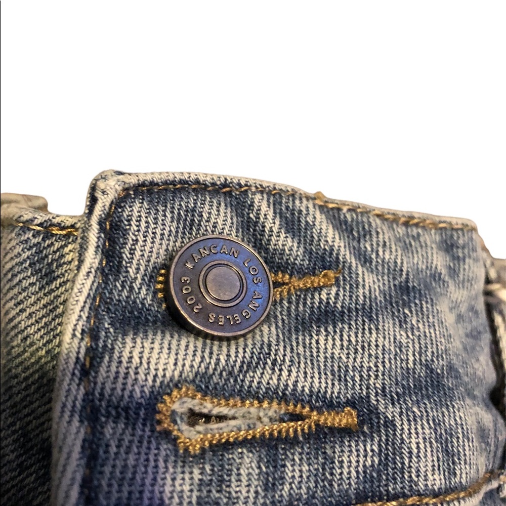 Kancan Los Angeles 11/29 ripped jeans high waist relaxed thigh/ tapered leg
